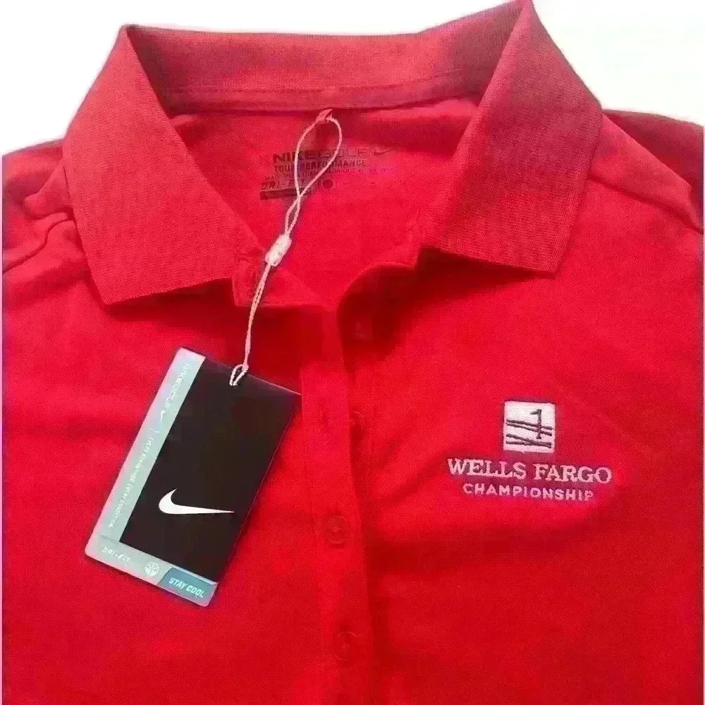 Nike Golf Women’s Tour Performance Red Golf Polo. New WithTags. Size Medium - Picture 10 of 11